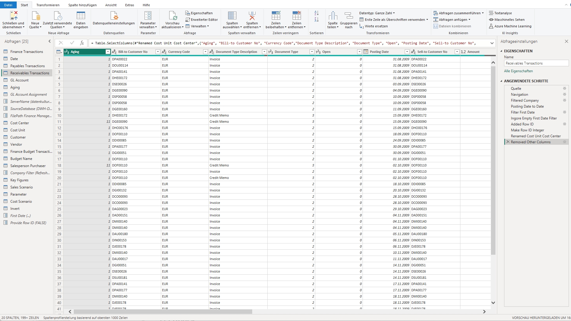 Power Query Table